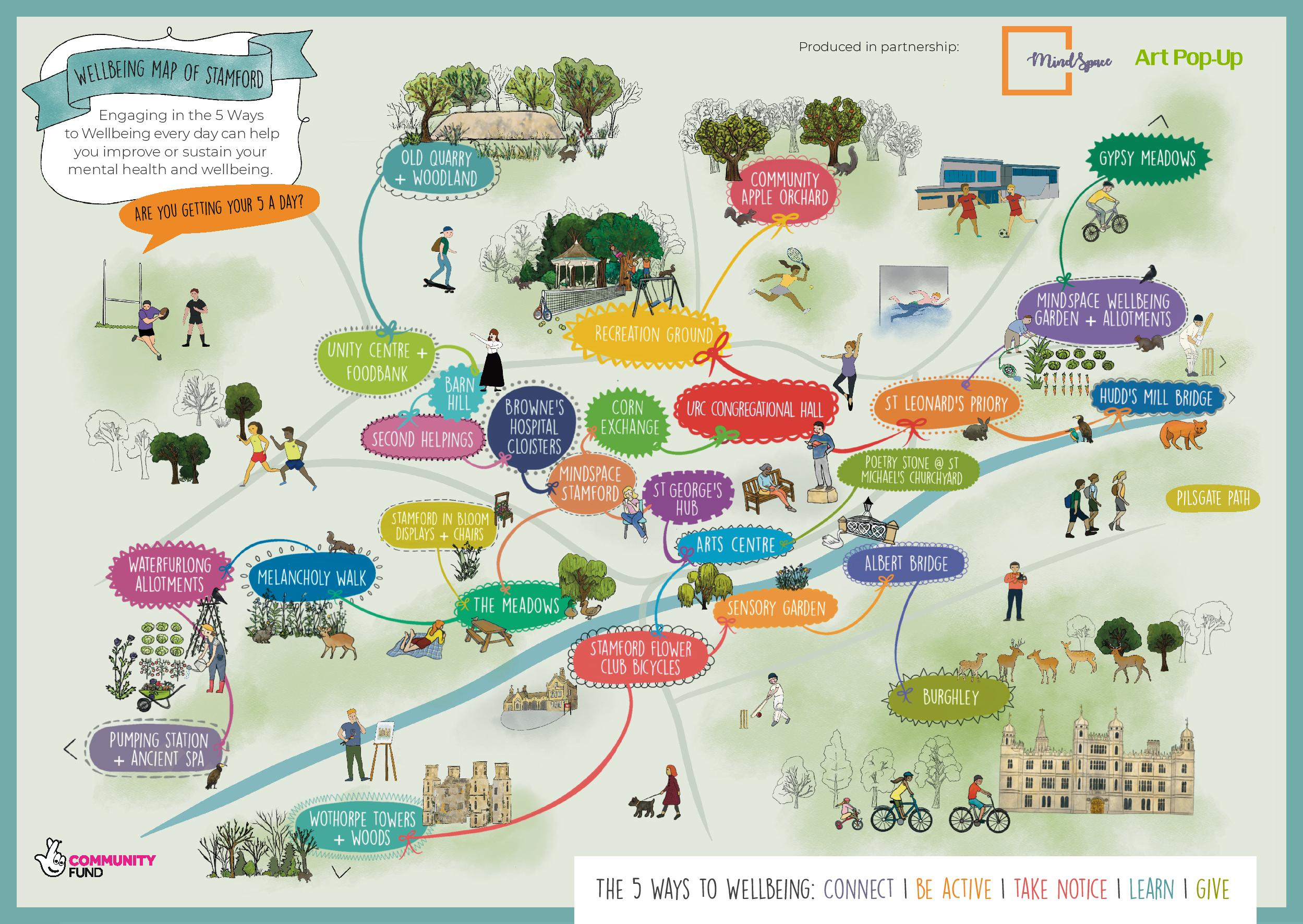 Wellbeing Map of Stamford - Art Pop-Up